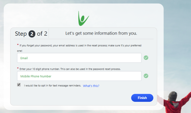Login Step 2 of 2