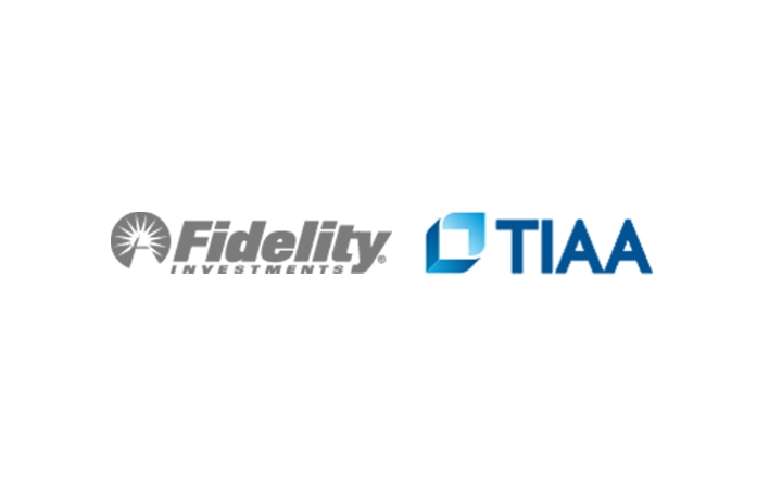Fidelity and TIAA logos